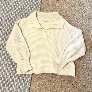 Collared Leela and Lavender sweater